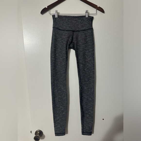 Lululemon Wunder Under Pant Coco Pique Black Size 4 - Picture 5 of 9